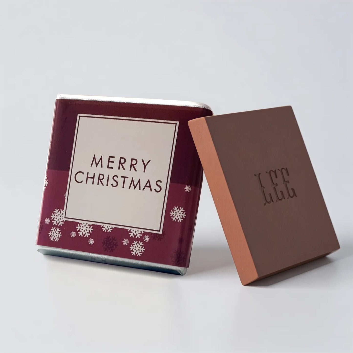 Elegant Burgundy Christmas Chocolate
